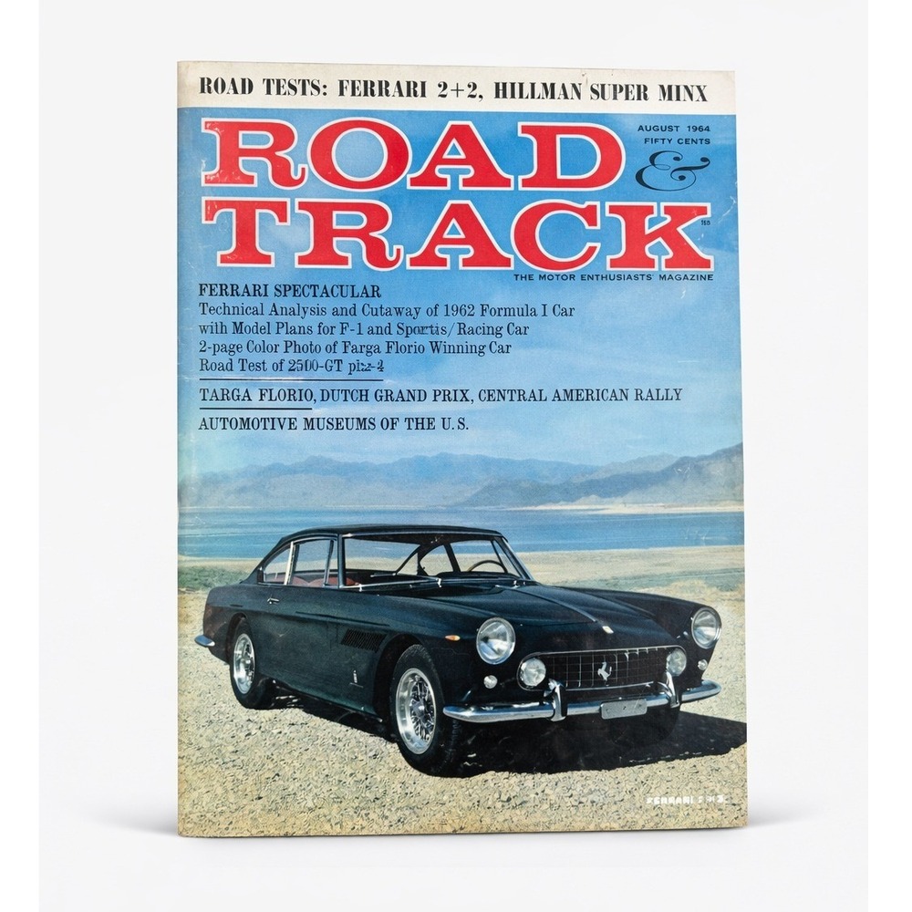 Road & Track Magazine August 1962 Ferrari 2+2 250-GT Jaguar E-Type Hillman Minx